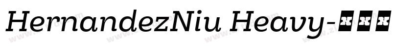 HernandezNiu Heavy字体转换